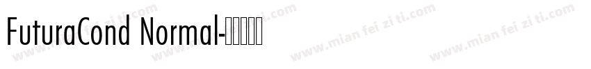 FuturaCond Normal字体转换